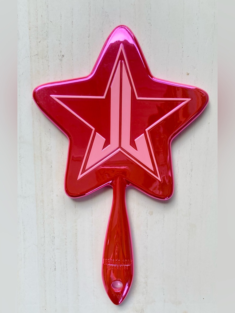 Jeffree Star Hot Pink Chrome Star-Shaped Hand Mirror